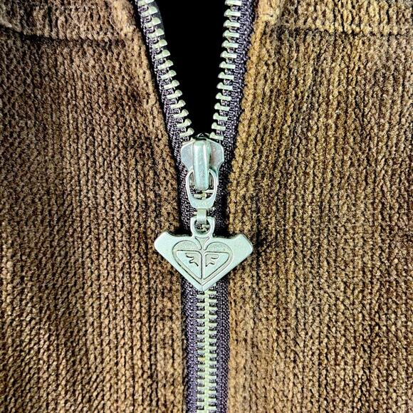 Vintage Y2K Quicksilver Corduroy Jacket Coat 90s Grunge Boho Retro Goblin Brown - Picture 5 of 8